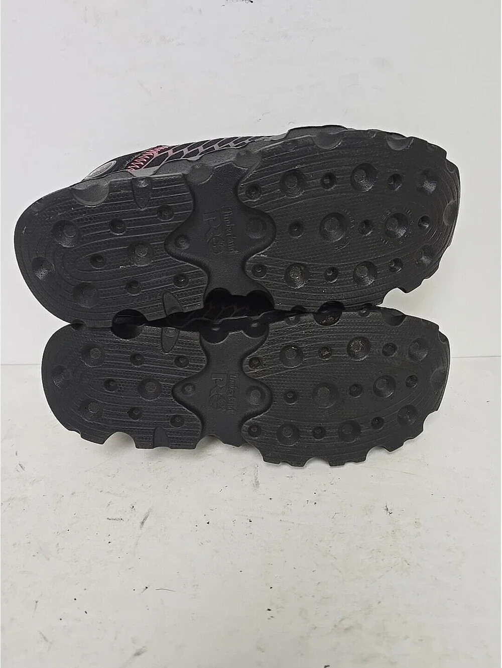 Timberland PRO Women's Powertrain Alloy-Toe Work Shoes A1RTM Black/Pink 7W